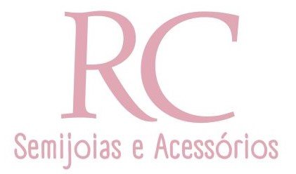 Logotipo feminino prata e semijoias coração cinza e azul - 1